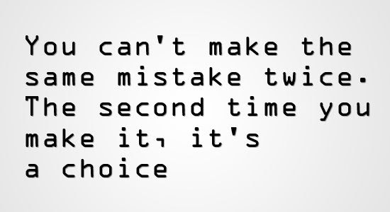 Mistakes