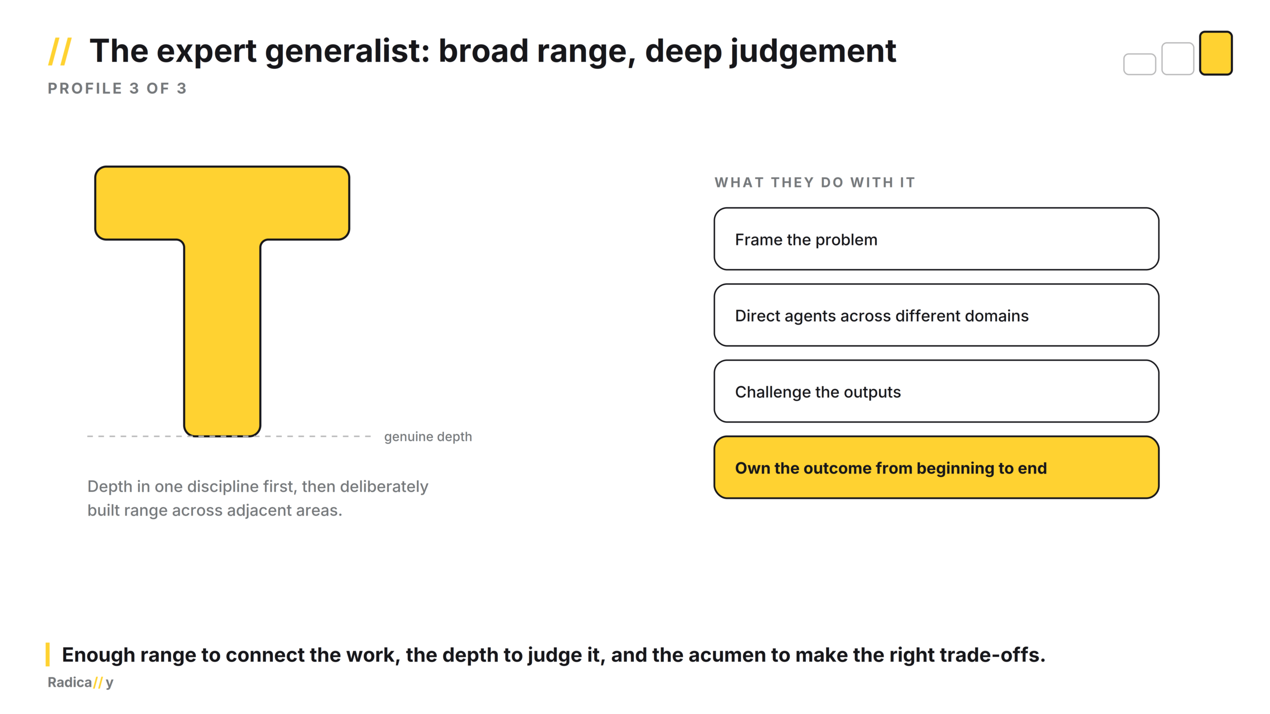 The expert generalist - 05 - The expert generalist broad range, deep judgement